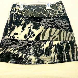 Multi-print Skirt